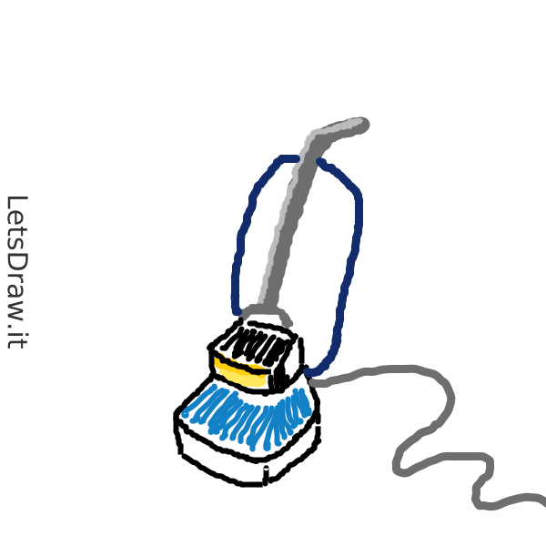 How to draw vacuum cleaner / 73qqo5pru.png / LetsDrawIt