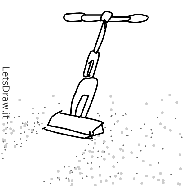 How to draw Vacuum cleaner / 86eif1f89.png / LetsDrawIt