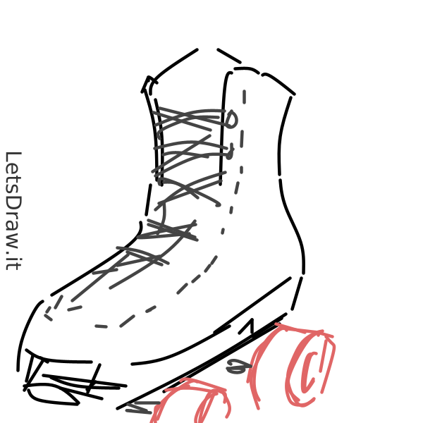 How to draw Roller skates / 8ciwf5ap6.png / LetsDrawIt