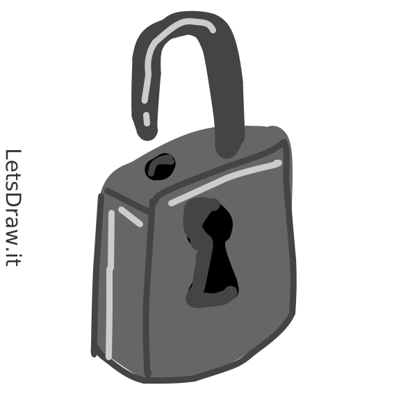 How to draw lock / byypb53fd.png / LetsDrawIt