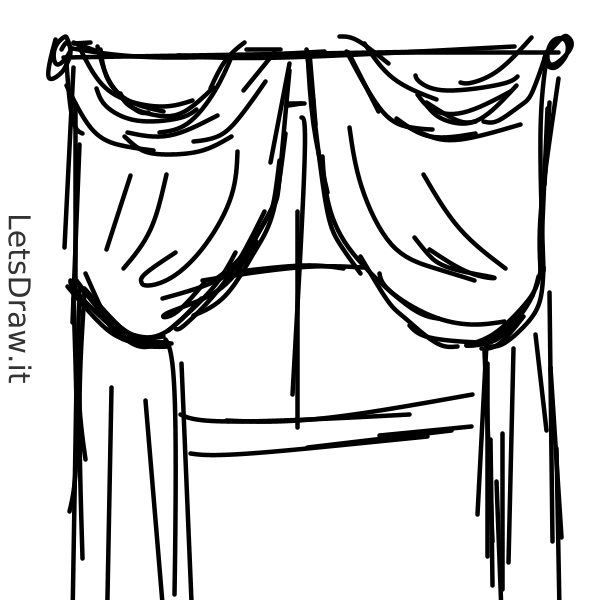 How to draw curtain / e5rtouks.png / LetsDrawIt