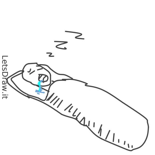How to draw sleeping bag / gcidgib8j.png / LetsDrawIt