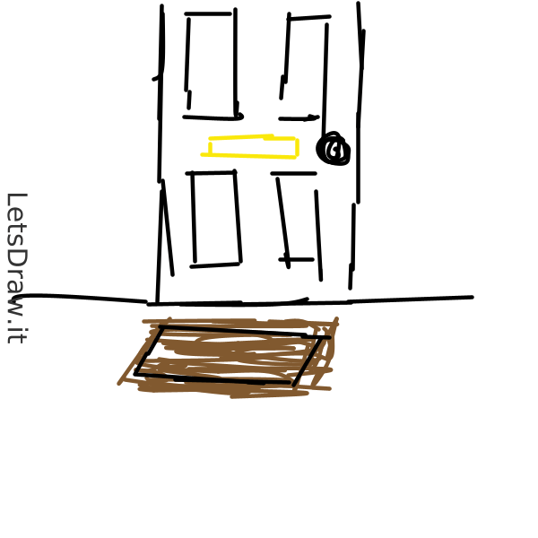 How to draw doormat / ip4bd8jbr.png / LetsDrawIt
