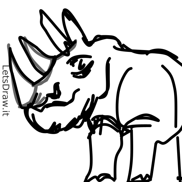 Hoe Teken Ik Neushoorn Leer Tekenen Van Andere Letsdrawit Spelers