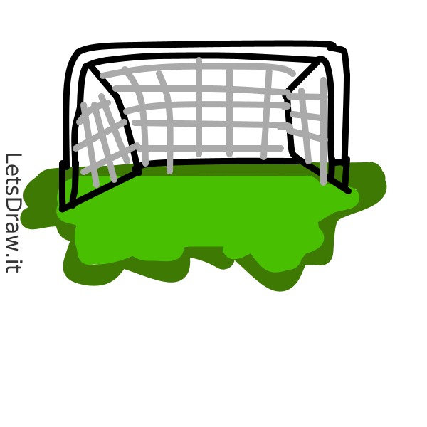 How to draw Football goal / krkek3upj.png / LetsDrawIt