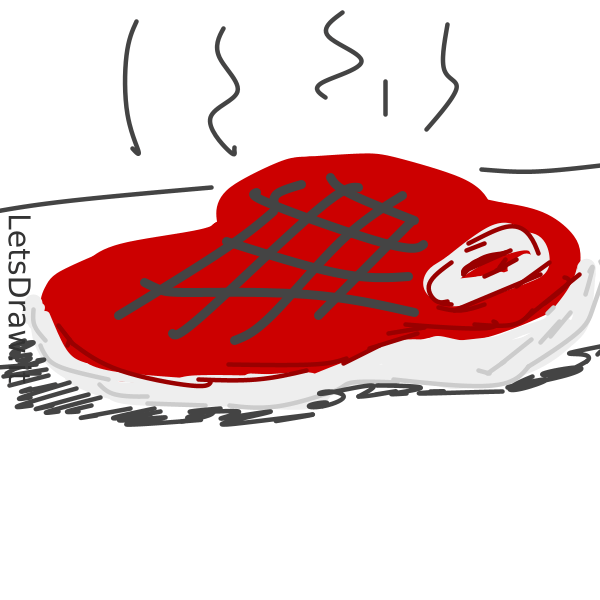 How to draw meat / n37wd3dp5.png / LetsDrawIt
