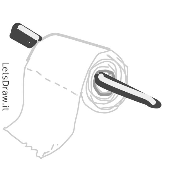 How to draw toilet paper / LetsDrawIt