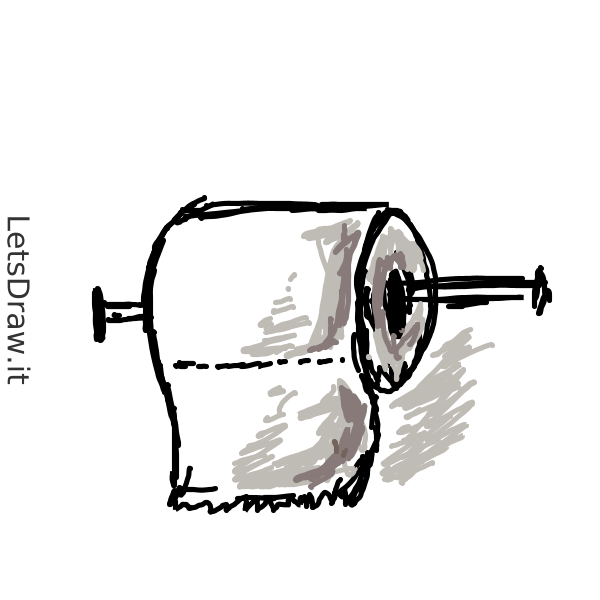 How to draw toilet paper / LetsDrawIt