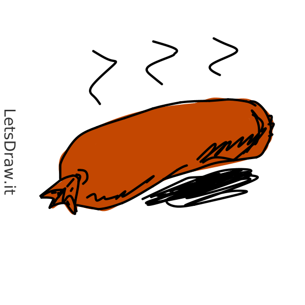 How to draw sausagemeat / or4ie7n35.png / LetsDrawIt