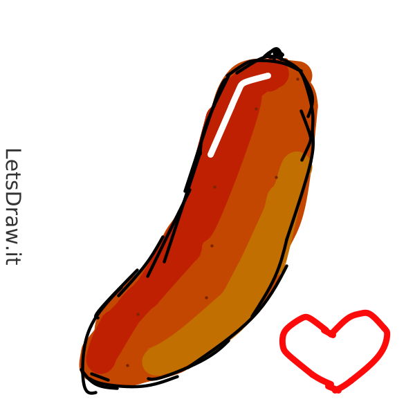 How to draw sausagemeat / seejc4cmq.png / LetsDrawIt