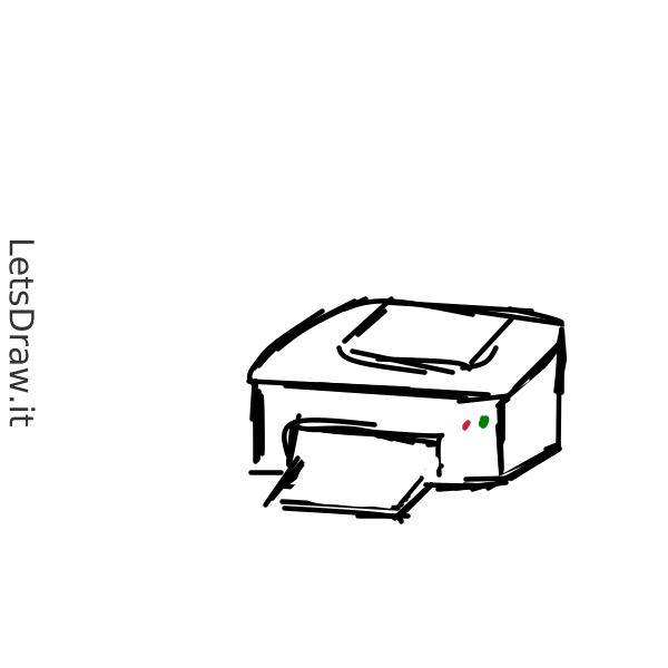 How to draw printer / u3qpmobt.png / LetsDrawIt