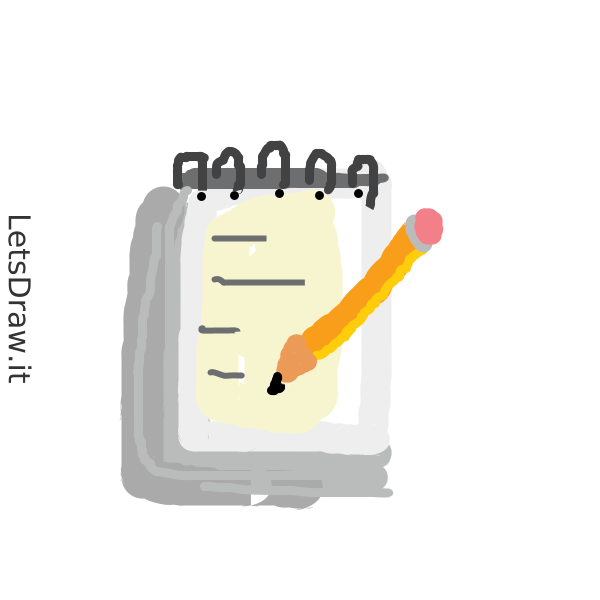 How to draw notepad / u85utddoo.png / LetsDrawIt