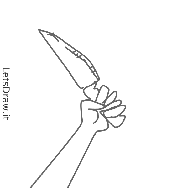 How to draw Knives / LetsDrawIt