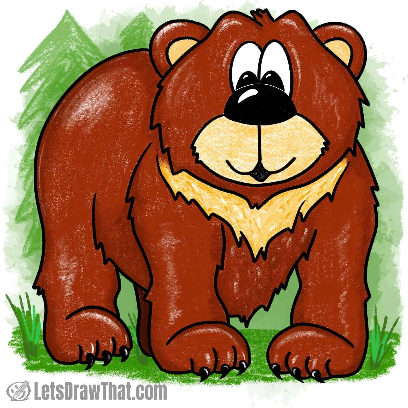 Cartoon Bear Drawings