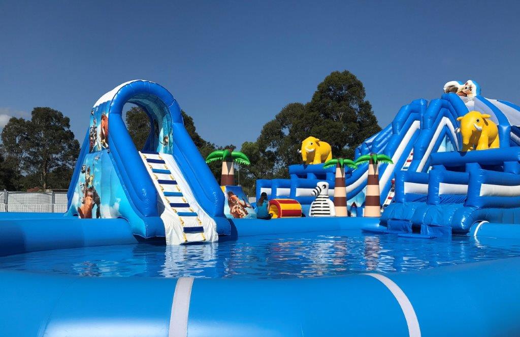 Inflatable water park fun Wollongong's newest school holidays