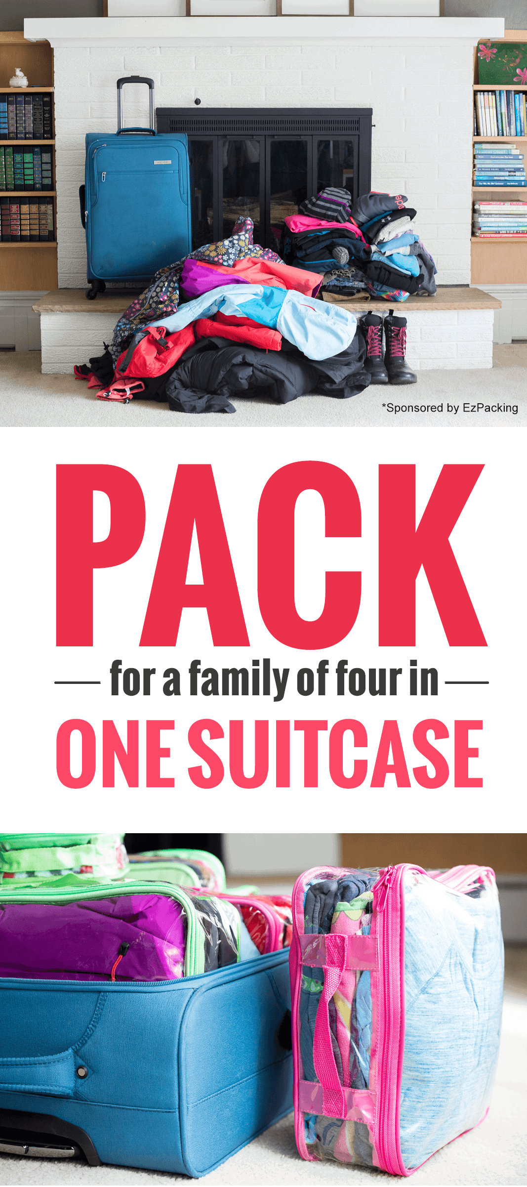 The Best Way To Pack a Suitcase Travel With Family + A Single Suitcase!