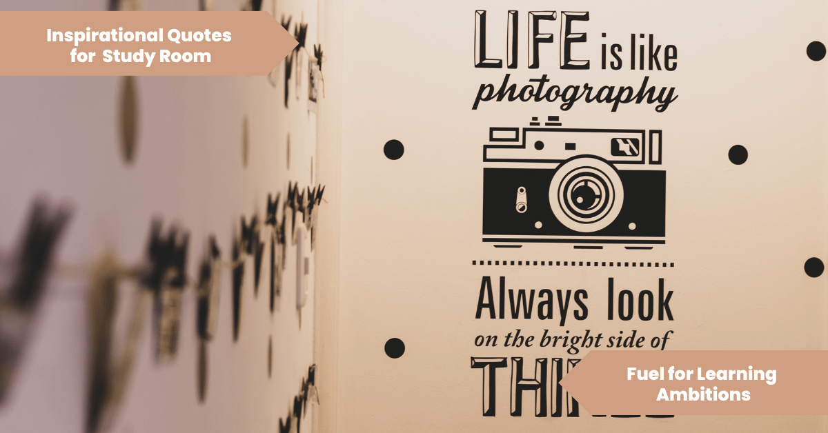 50 Inspirational Quotes For Study Room Fuel for Learning Ambitions