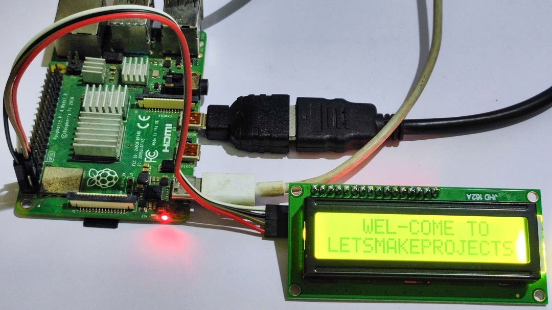 Interface LCD with Raspberry Pi very Easily using I2C and Python
