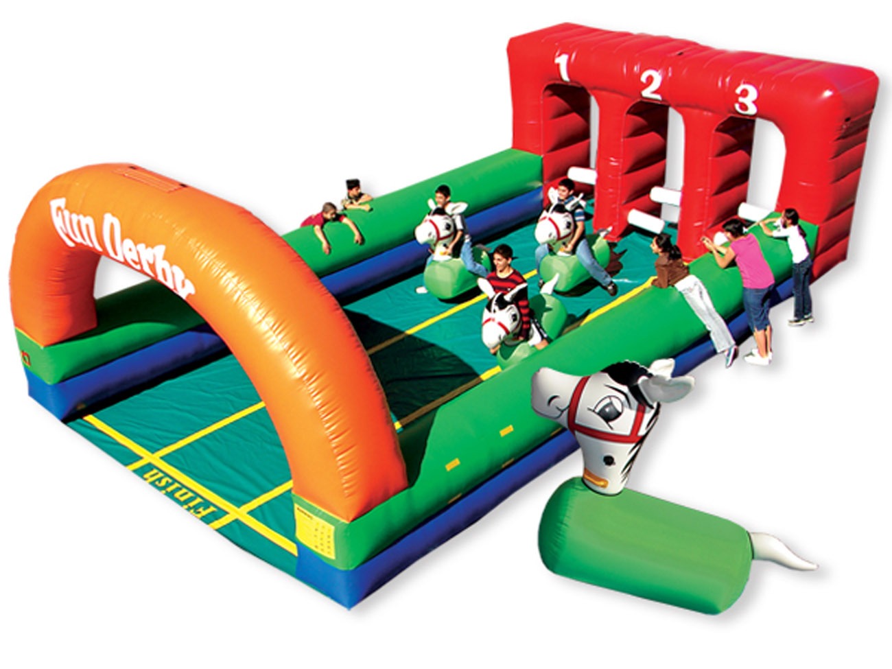Inflatable Horse Derby Racing Lets Party