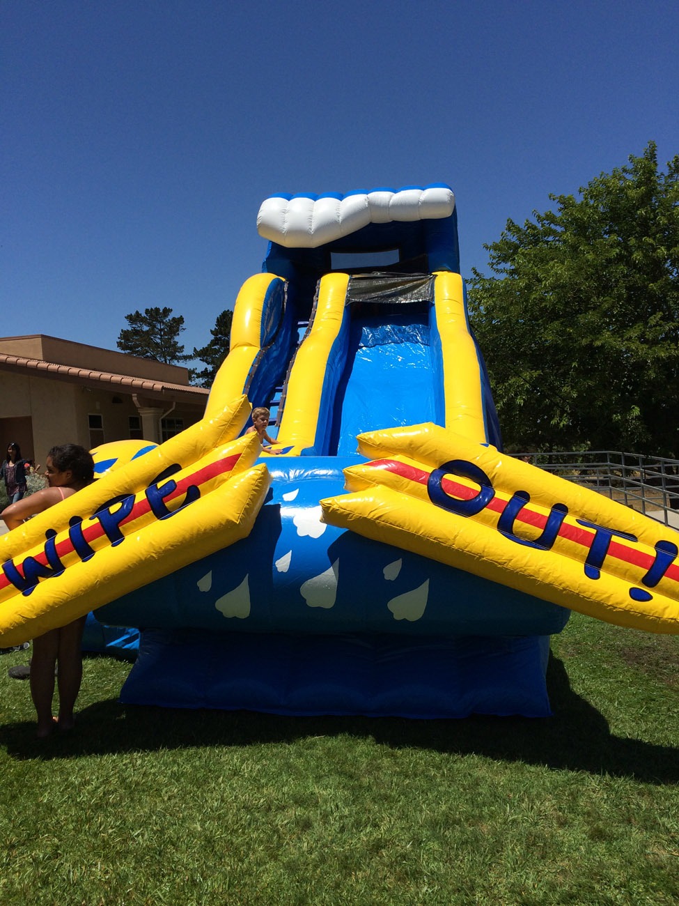 19ft Inflatable WipeOut Slide Dry/Wet Lets Party