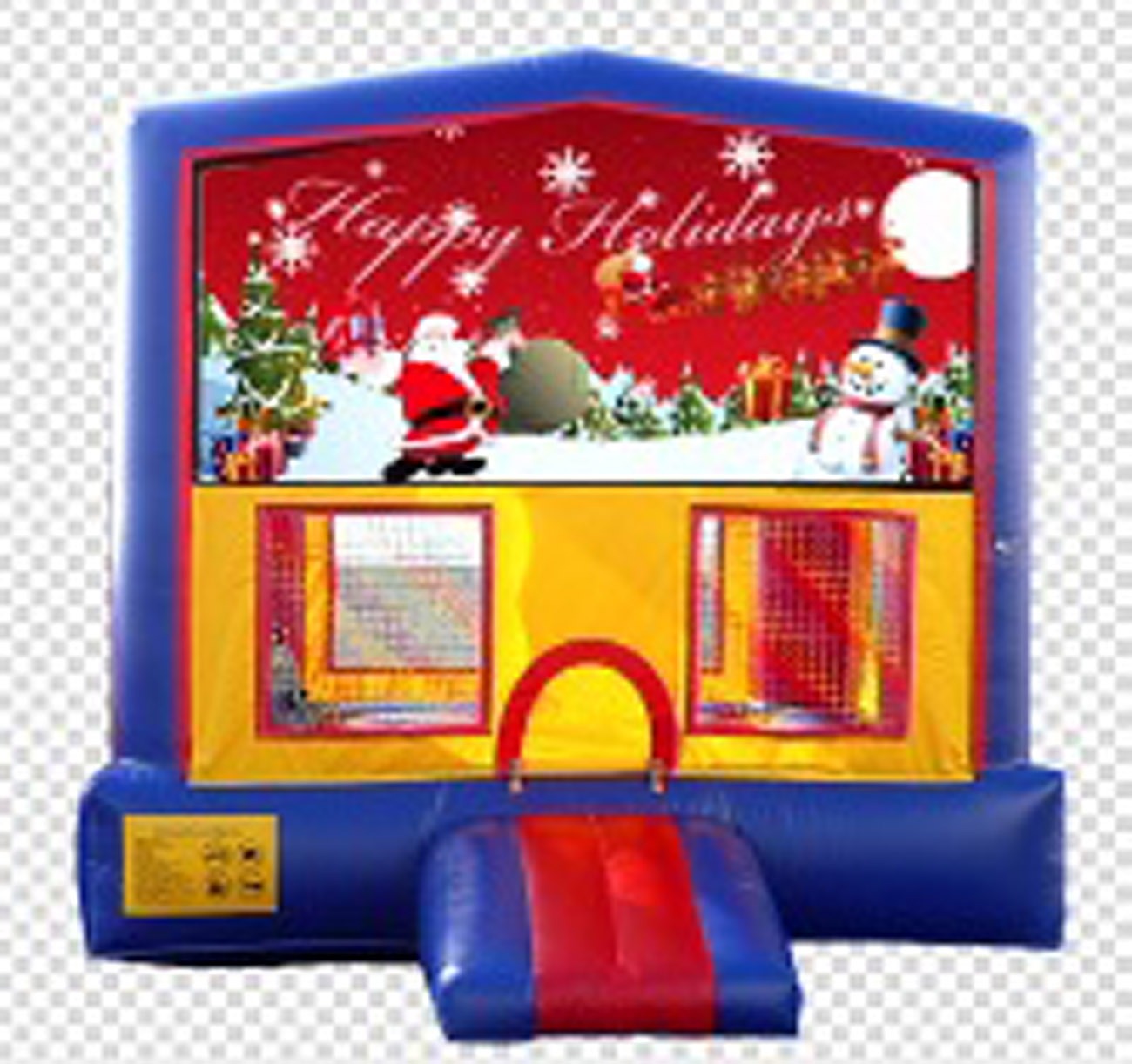 Christmas Bounce House Happy Holidays Let's Party