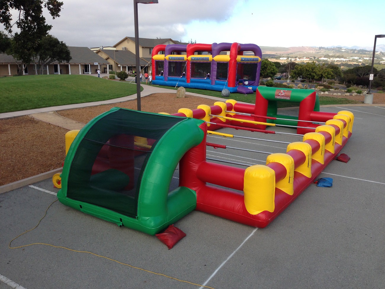 Inflatable Human Foosball Lets Party