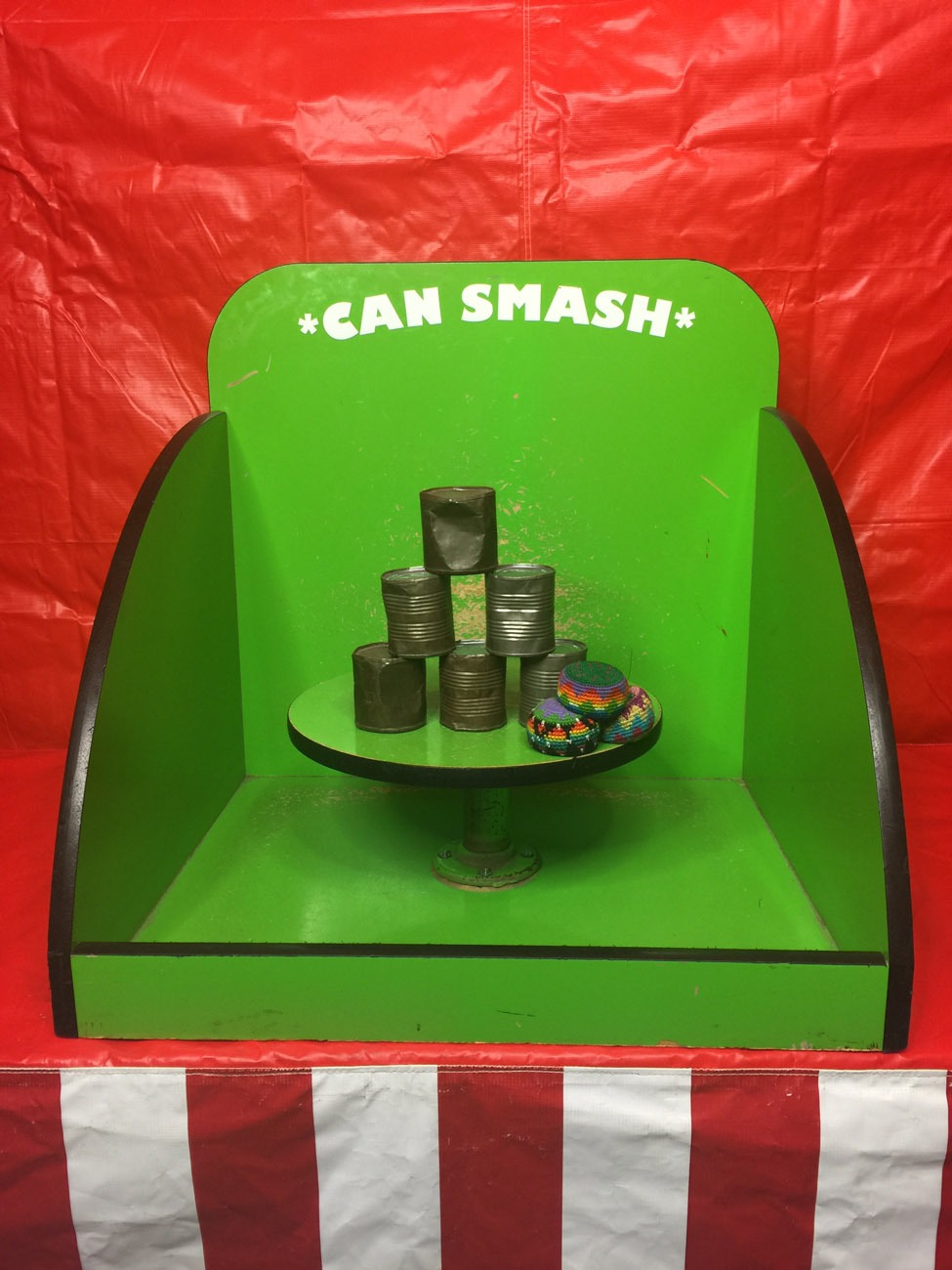 Can Smash or Tin Can Alley Carnival Game Lets Party