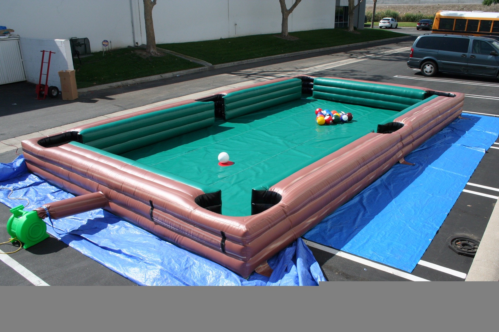 Inflatable Pool Table Rental Blow Up Billiards Game Let's Party