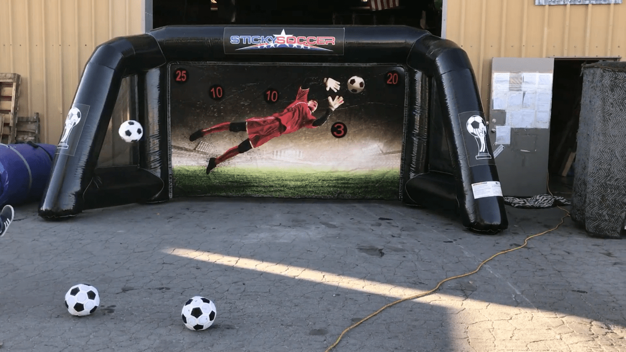 Inflatable Foot Dart Soccer Game Rental Sports Rentals Lets Party