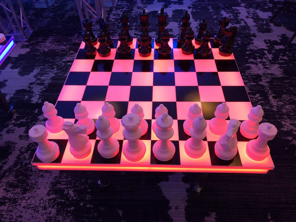 Giant LED Chess Board | Game Rental | Lets Party