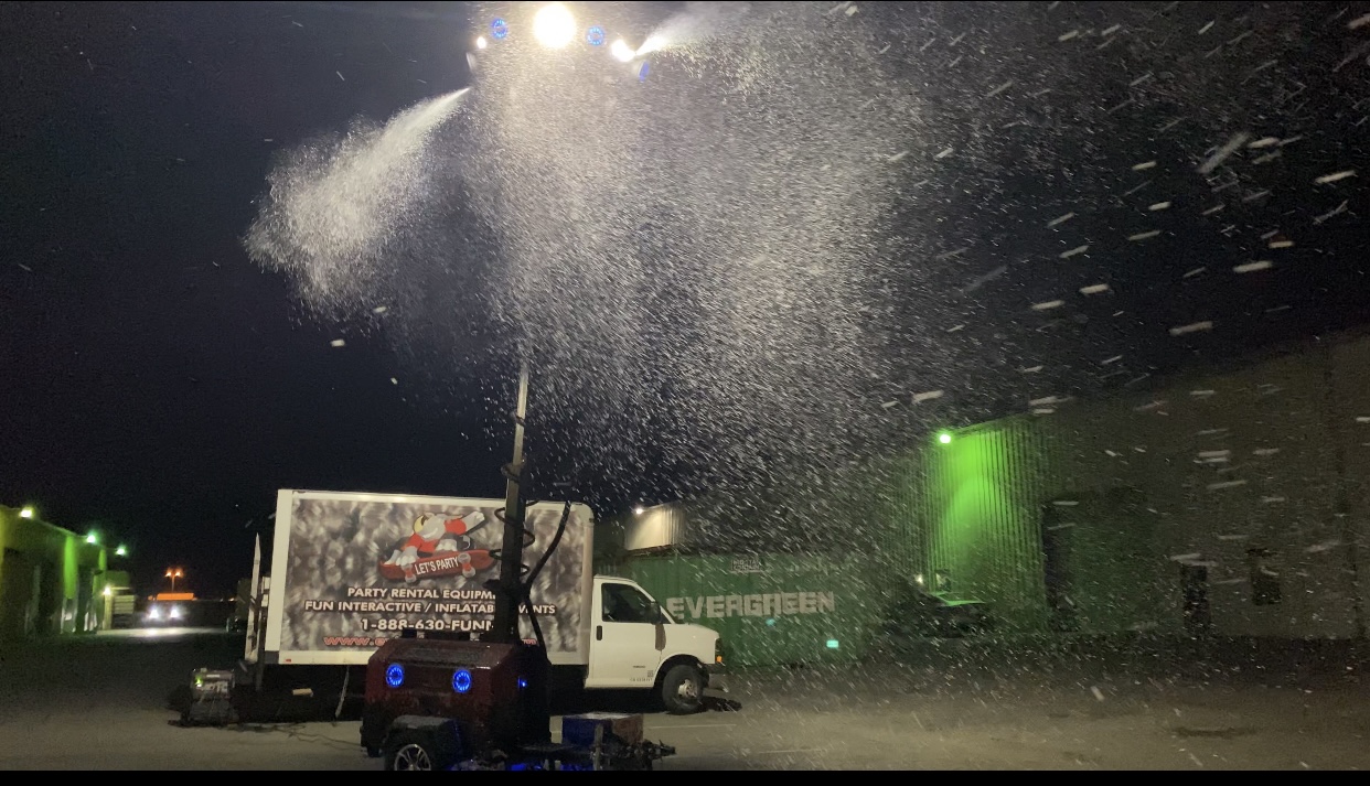 Snow Machine Music Tower Rental Party and Event Rental Lets Party