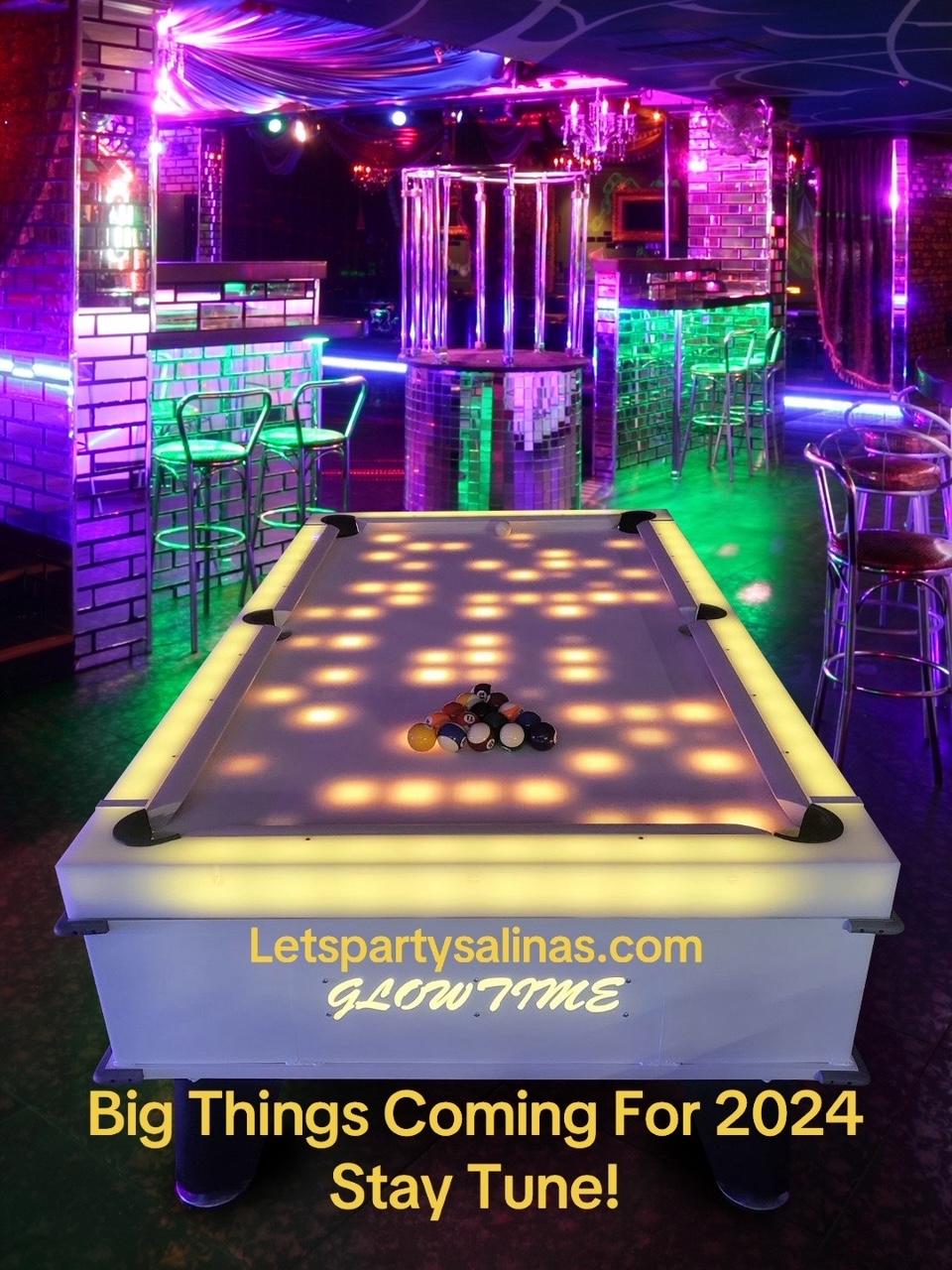 Ultimate LED Pool Table Rental Rentals Monterey to SF Bay Area