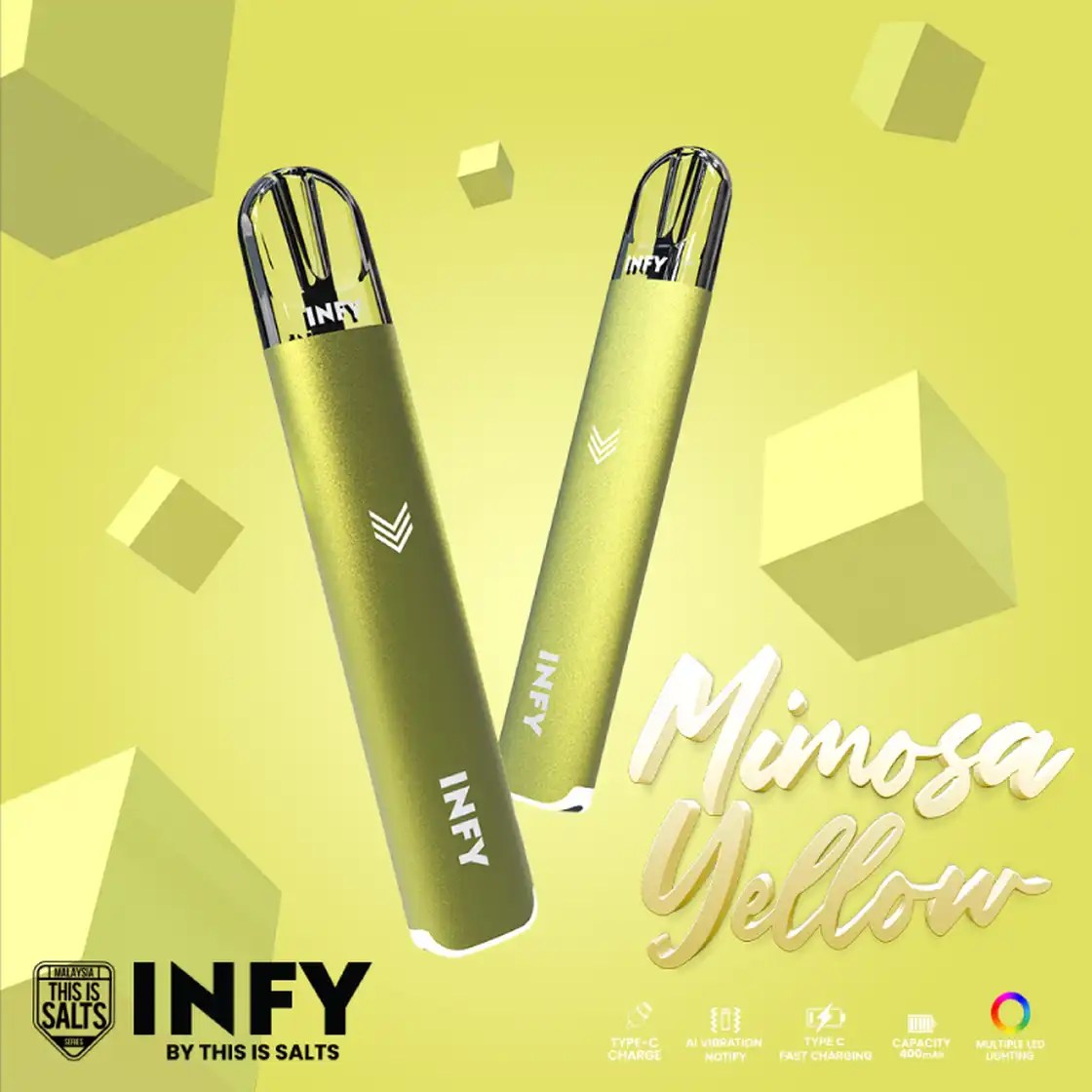 ซื้อ INFY Mimosa Yellow INFY สีเหลืองพาสเทล Let's RELX