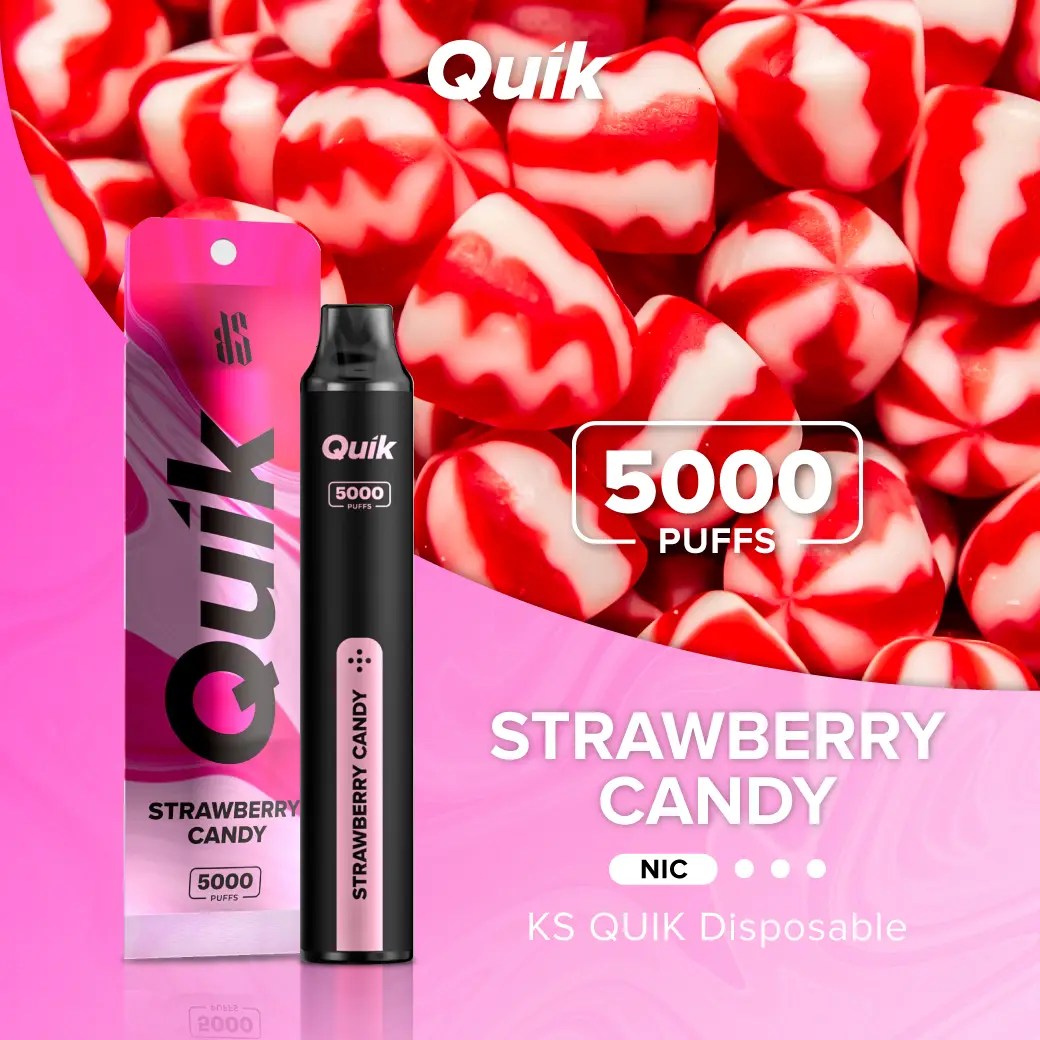 ซื้อ KS Quik 5000 Strawberry Candy KS Quik 5000 กลิ่นลูกอมสตรอว์เบอร์