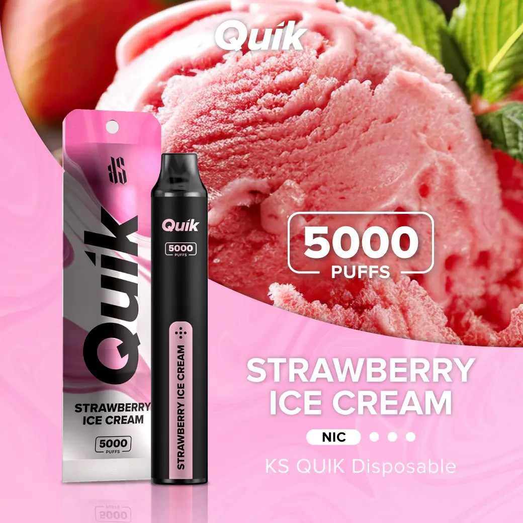 ซื้อ KS Quik 5000 Strawberry Ice Cream KS Quik 5000 กลิ่นไอศกรีมสตรอ