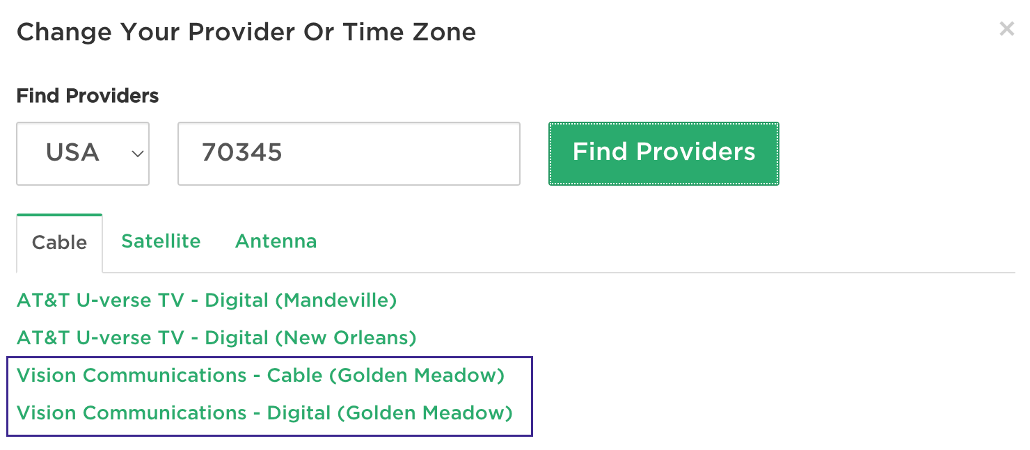 What’s on TV REV TV Listings South Louisiana Company