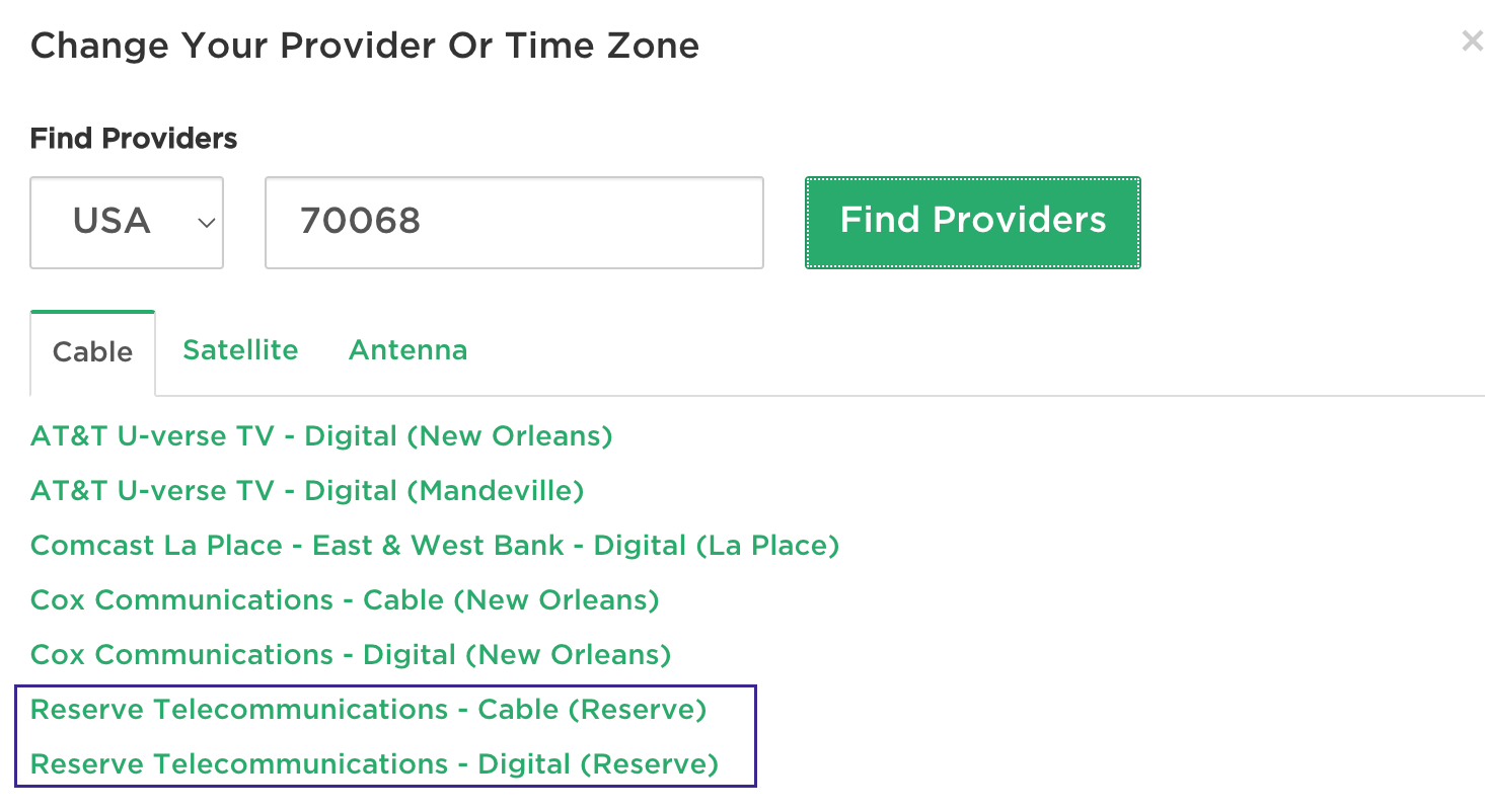 TV Schedule Cox 11