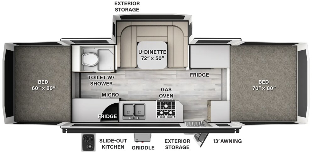 Lightweight Travel Trailers with Full Bathrooms Let's RV