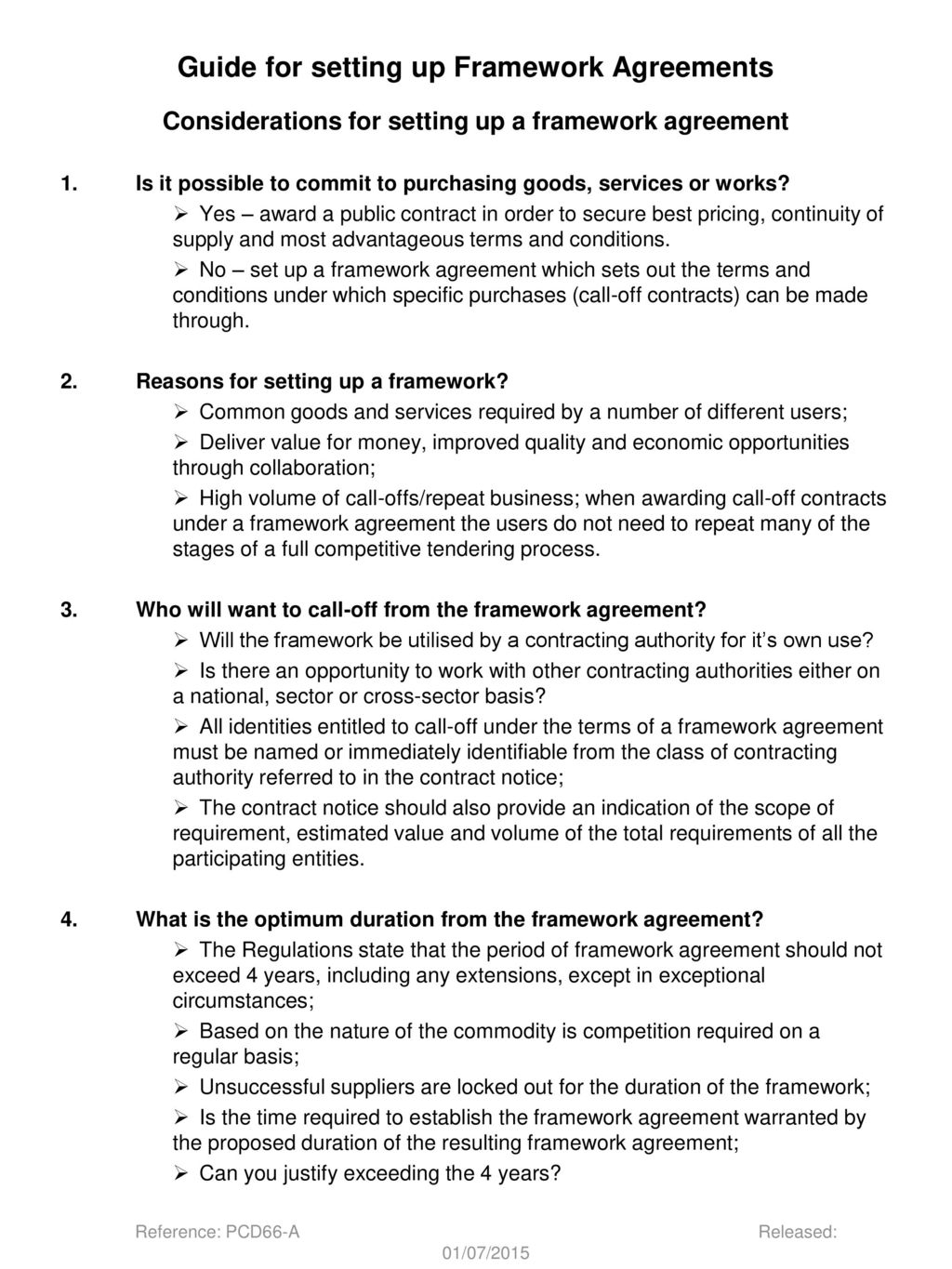 What Are Framework Agreements Guide For Setting Up Framework Agreements