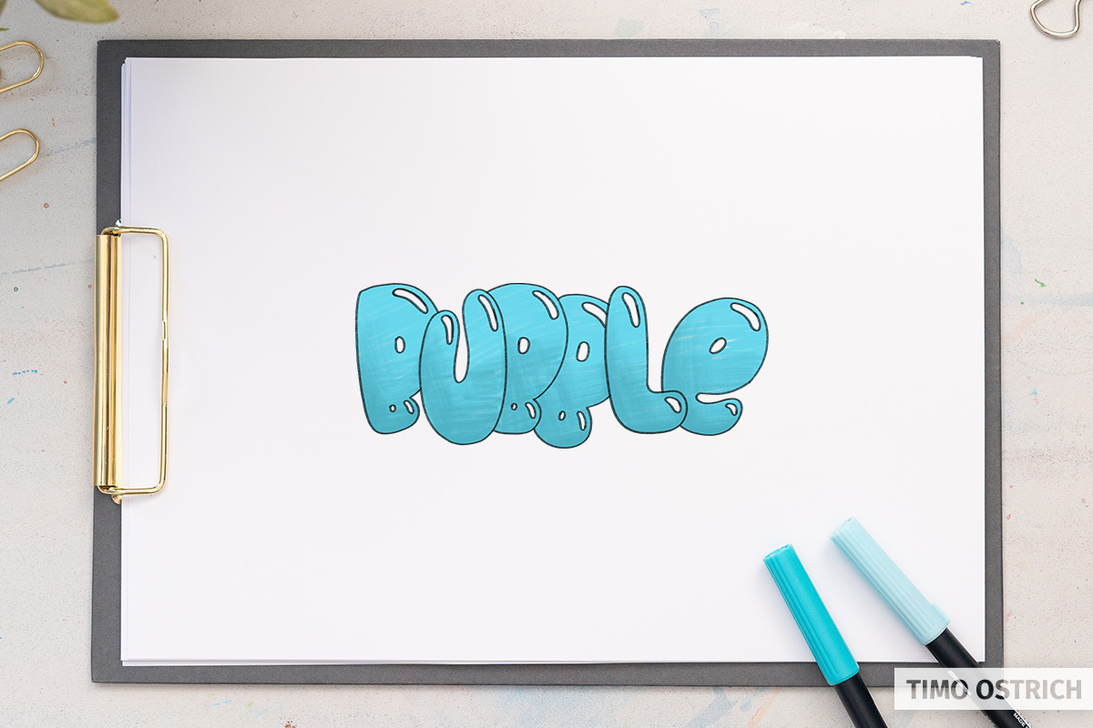 Bubble lettering How to draw superbubbly letters with ease
