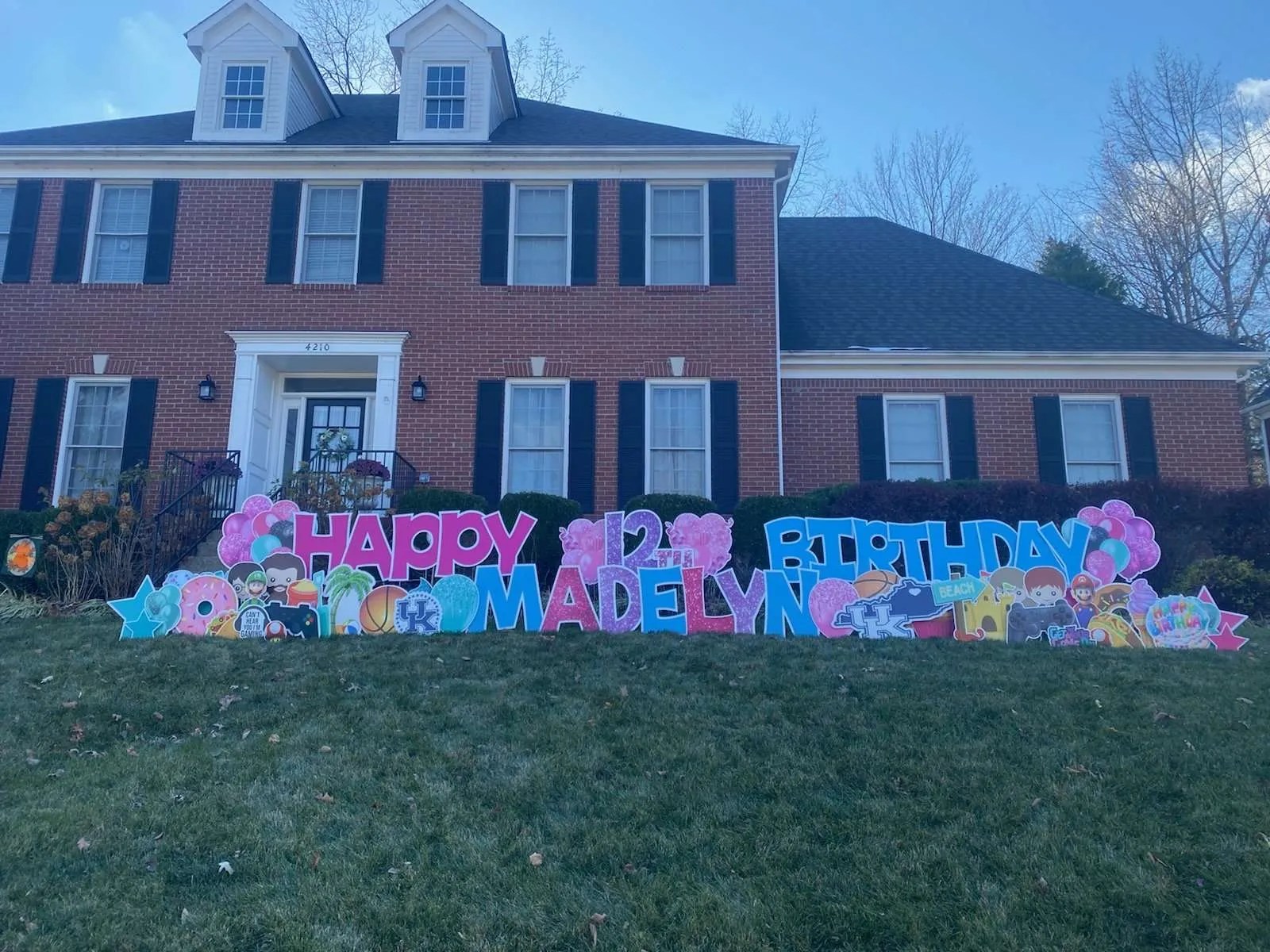 Birthday Yard Signs Louisville, KY Letter My Lawn
