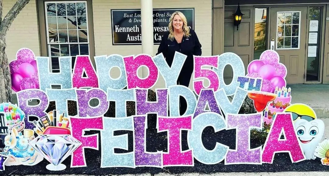 Birthday Yard Signs Louisville, KY Letter My Lawn