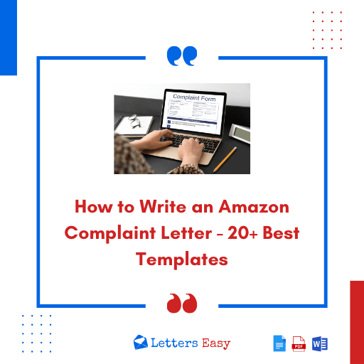 How to Write an Amazon Complaint Letter 20+ Best Templates Letters Easy