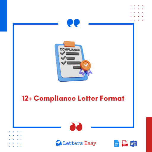 12+ Compliance Letter Format How to Start, Examples Letters Easy