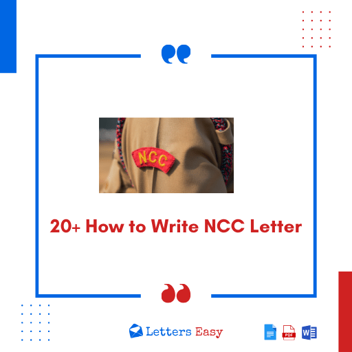 20+ How to Write NCC Letter Key Tips, Examples, Email Template
