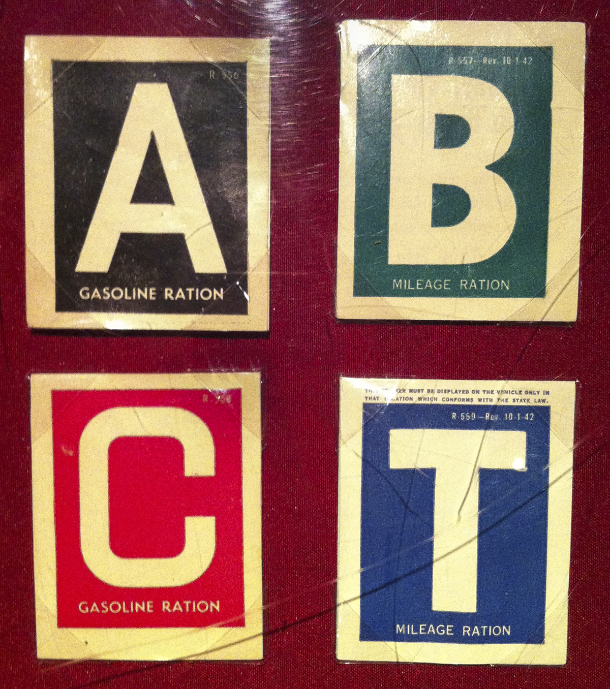 Gas Rationing in WWII LETTERS lost then found