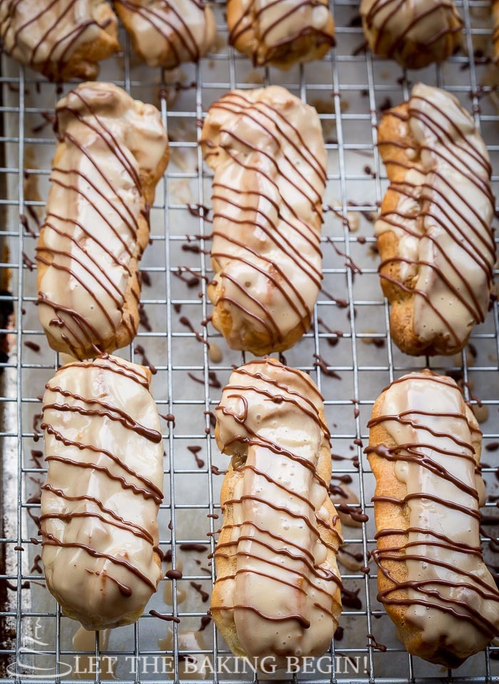 Maple Glazed Coffee Eclairs Let the Baking Begin!