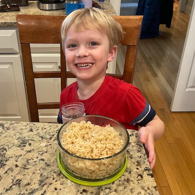 How To Make White Rice On The Stove With Extra Protein!