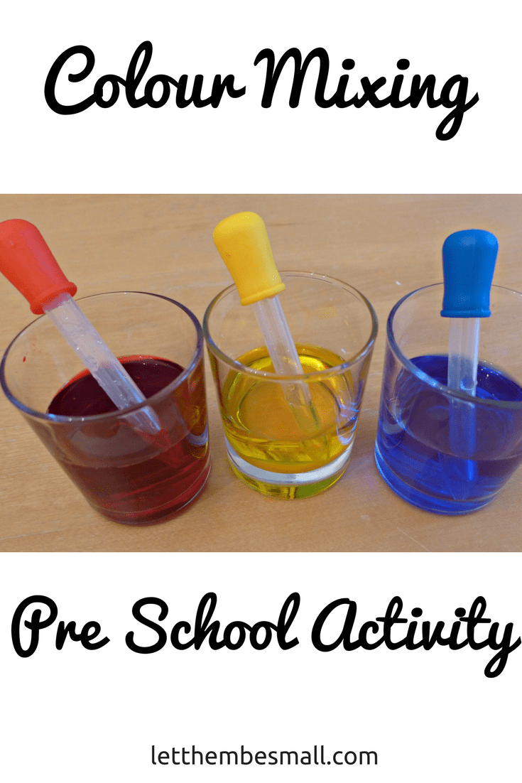 Super Simple Colour Mixing Experiment