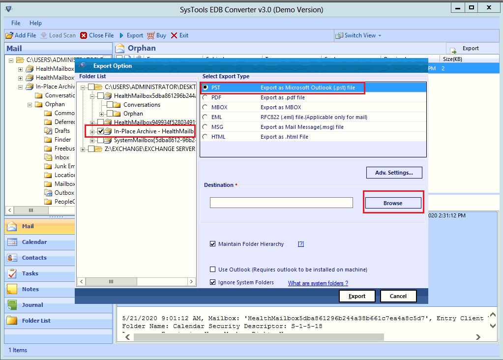 Export Exchange Archive to PST in 3 Ways Detailed Guide